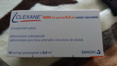 Clexane 0,6 ml injectabil foto