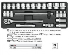 TRUSA TUBULARE 24 PIESE, 1/2, 10-32mm, YATO, YT-1266&amp;quot; foto