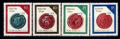 GERMANIA (DDR) 1988 &amp;ndash; SIGILII DIN CEARA, serie nestampilata, VL3 foto