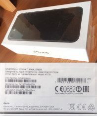 Iphone 7 Black 256 GB SIGILAT, achizitionat pe 13.02.2017, garantie 24 luni foto