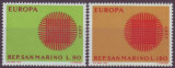 Europa-cept 1970 - San Marino 2v.neuzat,perfecta stare(z), Nestampilat