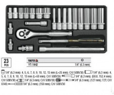 Trusa chei tubulare cu antrenor 4-13mm, 25mm, YT-1442 foto