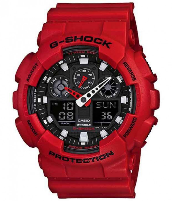 Casio GA-100B-4ACR G-Shock ceas barbati nou 100% original. Garantie.