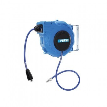 Furtun pentru compresor retractabil Fervi 0481, 16Bar, 16m foto mare Furtun pentru compresor retractabil Fervi 0481, 16Bar, 16m foto mare