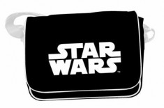 Geanta Star Wars White Logo foto