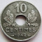 Moneda 10 Centimes - FRANTA, anul 1942 *cod 3857 Zinc - UNC