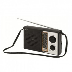 Radio portabil retro, 4 benzi, Sal RPR 4B, negru foto