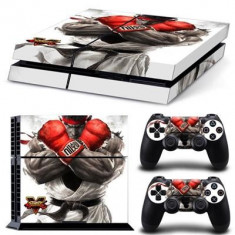 Sticker Kit Street Fighter V Official Licensed Ps4 Console Vinyl Ryu Gloves foto