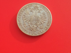 1 Florin 1859-lit. A-UNGARIA-Argint 12,34 gr. foto