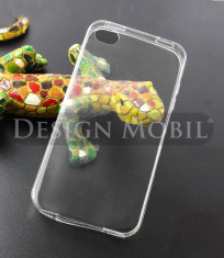 HUSA IPHONE 4 4S PROTECTIE SILICON BUMPER GEL TPU TRANSPARENTA SLIM foto