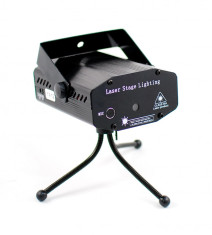 Laser Disco cu senzor de muzica - Proiectii dinamice rosu si verde foto