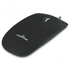 Mouse Optic Manhattan USB Silhouette 1000 dpi Black foto