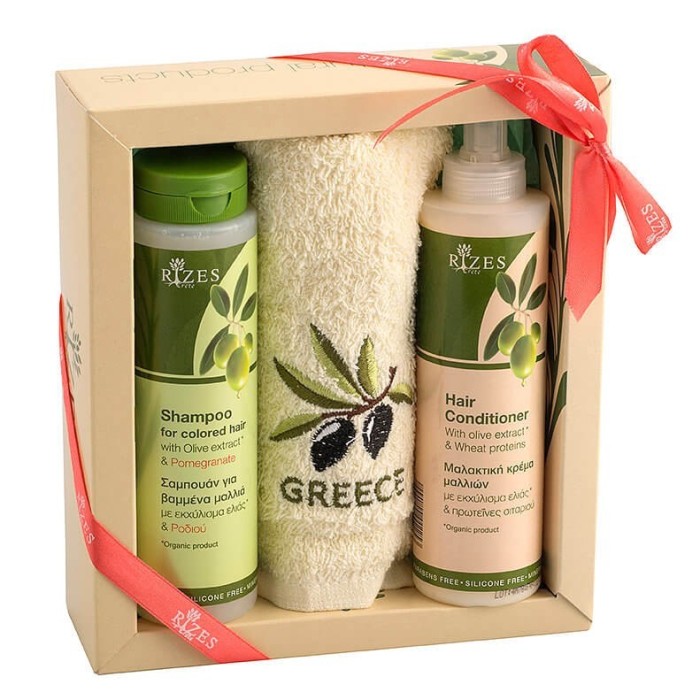 Set sampon 250 ml, balsam de par 250 ml, prosop Rizes foto mare Set sampon 250 ml, balsam de par 250 ml, prosop Rizes foto mare