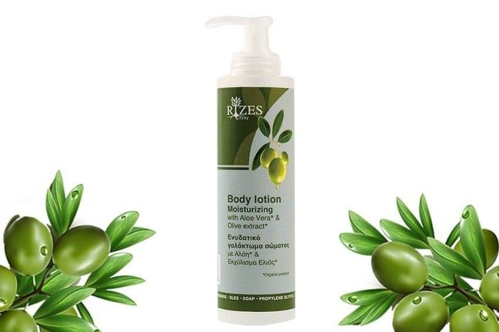 Lotiune de corp hidratanta cu aloe vera si extract de masline Rizes foto mare Lotiune de corp hidratanta cu aloe vera si extract de masline Rizes foto mare