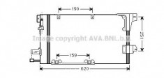 Condensator, climatizare OPEL ASTRA F Cabriolet 1.4 i 16V - AVA QUALITY COOLING OL5251 foto