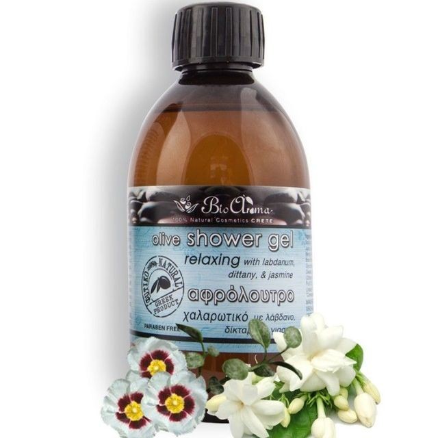 Gel de dus natural cu ulei de masline, iasomie, trandafir de stanca 250 ml foto mare Gel de dus natural cu ulei de masline, iasomie, trandafir de stanca 250 ml foto mare