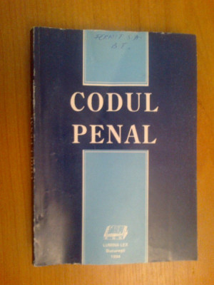 e4 Codul Penal - lucrare coordonata de dr. Iulian Poenaru foto