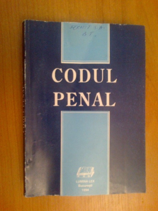 e4 Codul Penal - lucrare coordonata de dr. Iulian Poenaru