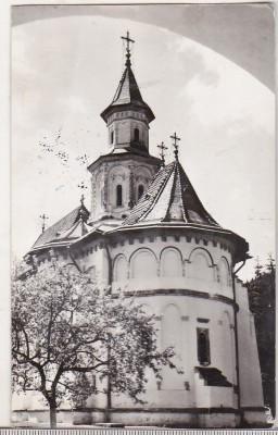 bnk cp Biserica Manastirii Putna - Vedere - uzata foto