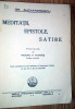 CARTE VECHE -MEDITATII EPISTOLE-SATIRE GR.ALEXANDRESCU-1934