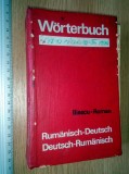 CARTE VECHE - DICTIONAR ROMAN GERMAN , GERMAN ROMAN-WORTERBUCH-1972