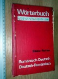 CARTE VECHE - DICTIONAR ROMAN GERMAN , GERMAN ROMAN-WORTERBUCH-1972