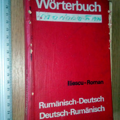 CARTE VECHE - DICTIONAR ROMAN GERMAN , GERMAN ROMAN-WORTERBUCH-1972