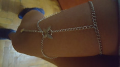 Lant pentru picior. Leg chain. Accesoriu picior. Body chain. foto