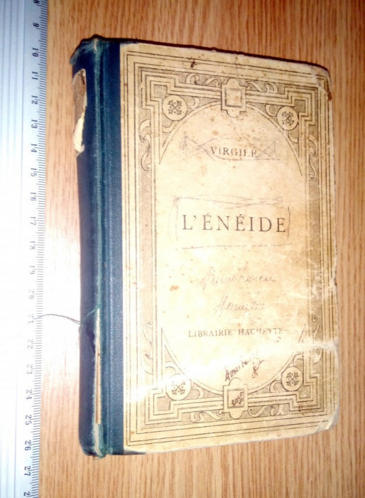 CARTE VECHE - VIRGILIU -ENEIDA -1930 / LATINA ,VIRGILE - L ENEIDE, HACHETTE