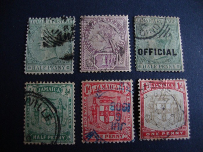 LOT 1 JAMAICA / ANGLIA COLONII UZATE/STAMPILATE LOT 1 JAMAICA / ANGLIA COLONII UZATE/STAMPILATE