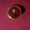 Insigna - Ursulet Panda Basketbalist Koreea de Sud , metal si email , d= 2,2 cm