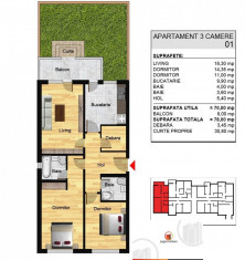 Apartament 3 camere UNIC, curte proprie!Bragadiru/Direct Dezvoltator!!! foto