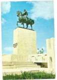 @carte postala(ilustrat)-VASLUI-Monumentul lui Stefan cel Mare de la Podul Inalt, Necirculata, Printata