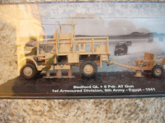 Macheta camion Bedford QL + 6 Pdr. AT Gun - Egypt - 1941 scara 1:72 foto