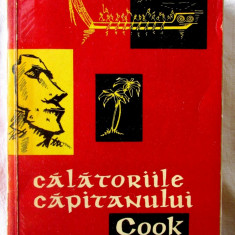 "CALATORIILE CAPITANULUI COOK", 1959. Cu ilustratii