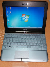 Laptop Notebook Toshiba 10.1&amp;quot; LED Intel Atom Dual Core 1.66 GHz,2 GB RAM,WEBCAM foto