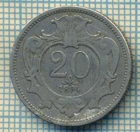 8848 MONEDA- AUSTRIA - 20 HELLER -anul 1894 -starea ce se vede foto