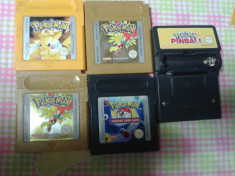 vand jocuri gameboy,gameboy color , seria POKEMON ,pachet 5 bucati foto