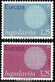 Europa-cept 1970 - Iugoslavia 2v.neuzat,perfecta stare(z), Nestampilat