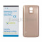 Baterie extinsa 7800 mAh + Carcasa spate auriu 2in 1 Samsung Galaxy S5