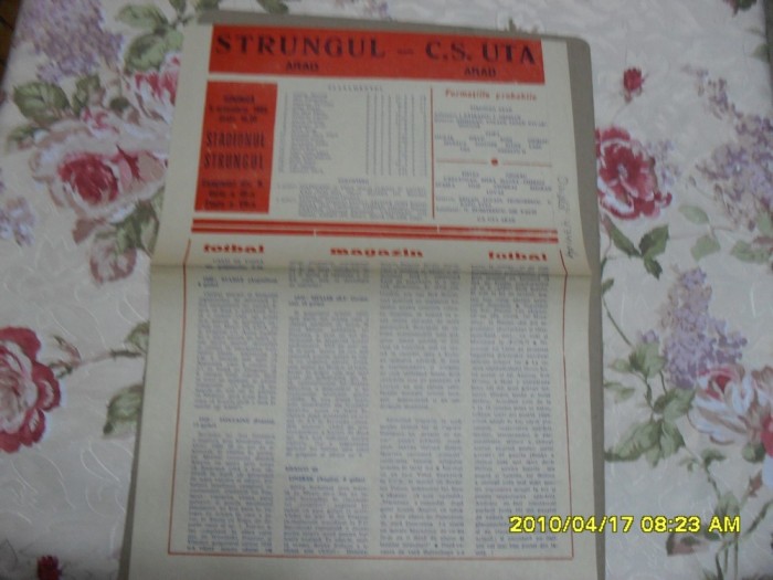 program Strungul Arad - UTA