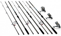 Set 3 Lansete Crap 3.9 m Cu Mulinete DMR 60 Long Cast foto