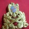 Insigna Sapca de Ofiter dupa &#039;90 , metal aurit si email , L= 6,5 cm