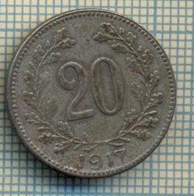 8913 MONEDA- AUSTRIA - 20 HELLER -anul 1917 - starea ce se vede foto