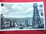 Ilustrata Moreni - Teren petrolifer , interbelica