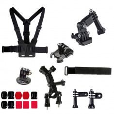 Kit 18 in 1 accesorii pentru camere sport foto