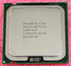 Procesor Intel Core 2 Duo E7200 3M Cache 2.53 GHz 1066 MHz FSB foto
