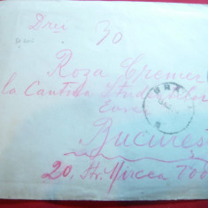 Plic circulat cu 6 timbre 5 bani Ferdinand Uzuale