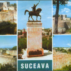 Carte postala Romania,necirculata - Suceava - Colaj de imagini
