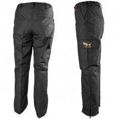 Pantaloni K9 Units Negri - cu fermoar/impermeabili/antizgarieturi foto